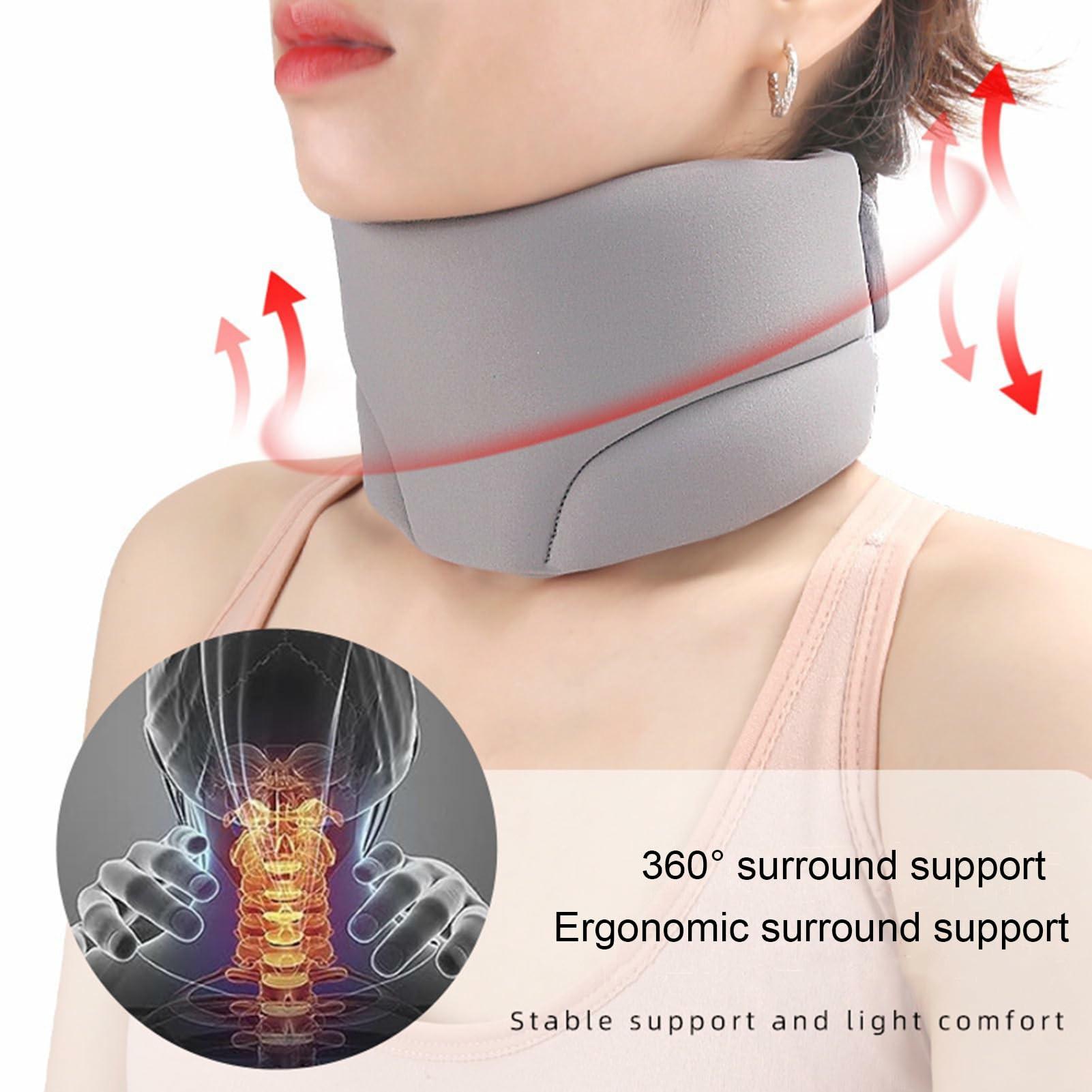 

Neck Brace Soft Sponge Cervical Collar Breathable Neck Support for Relief Of Cervical Spine Pressure Grey