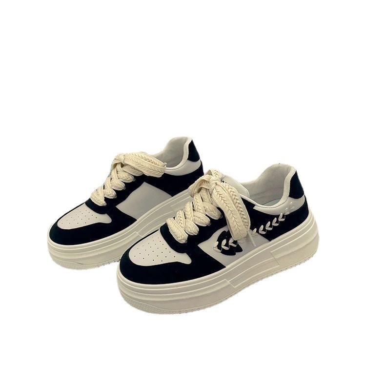 Board Shoes Children's Autumn New Thick-soled Versatile Sports and Leisure White Shoes Tide