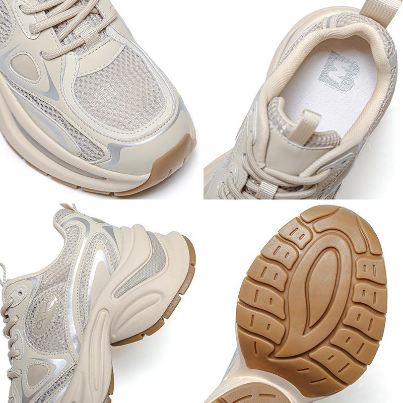 Autumn 2025 Dad Shoes Women's Thick-soled Popular Versatile Casual Women's Shoes Non-slip Heightening Soft-soled Sports Lightweight Shoes