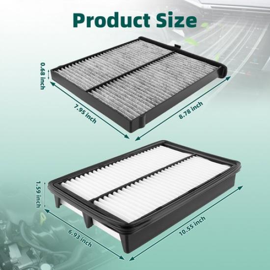 Engine and Cabin Air Filter Combo Set For 2013- Mazda CX-5 C38175 AF6280