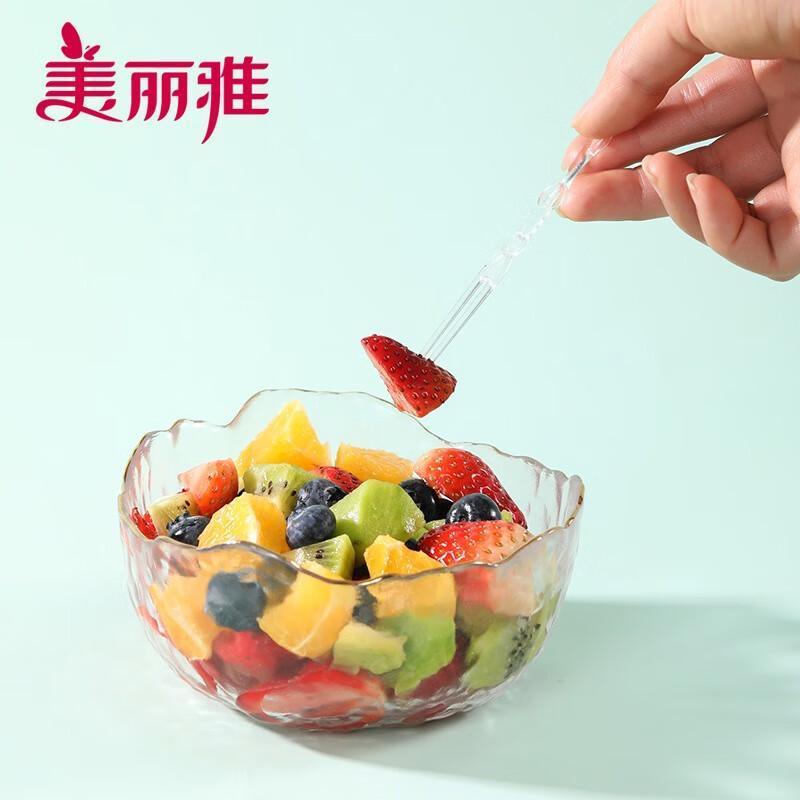 Meiliya Einweg-Obstgabeln