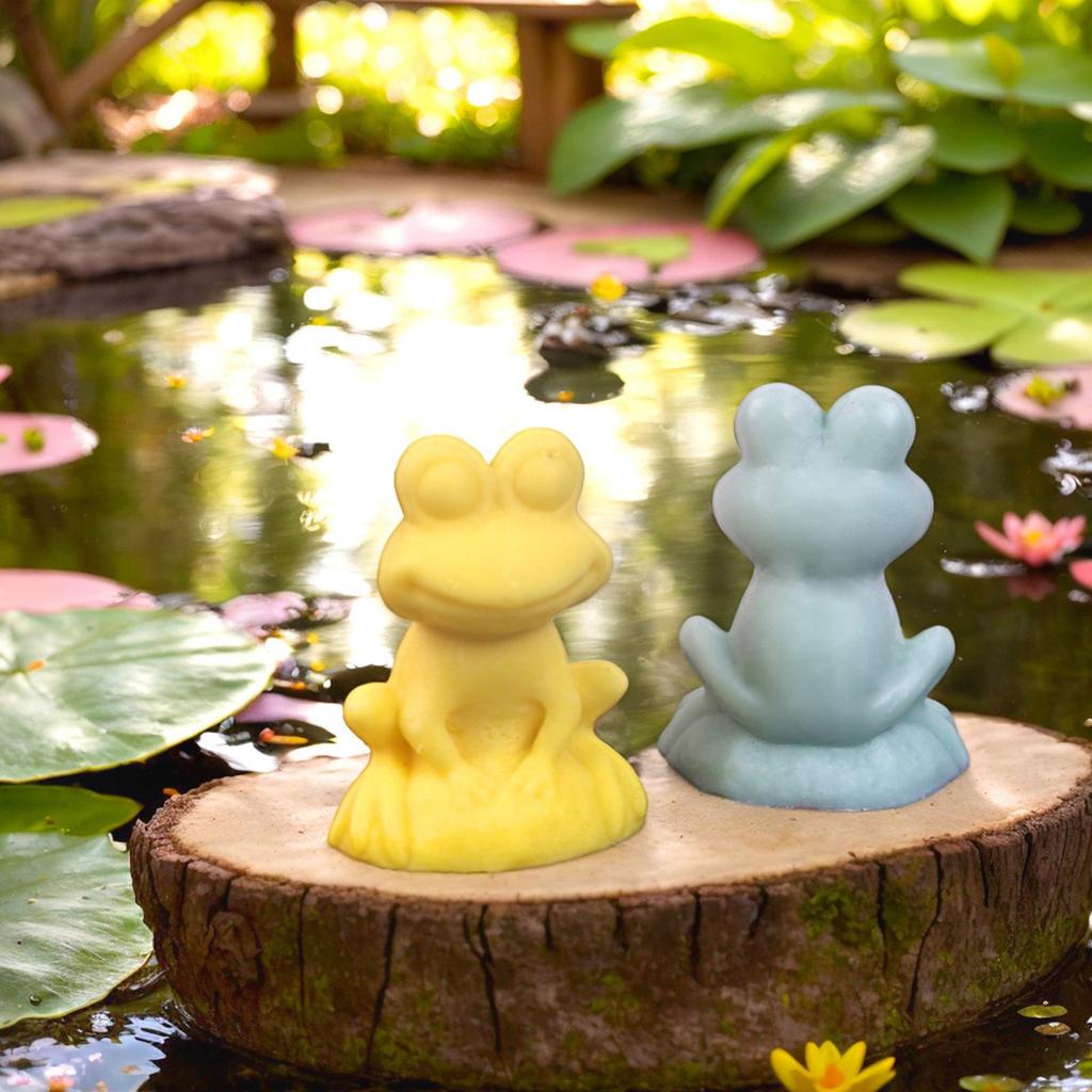 3D Frogs Candle Mold Animal Clay Silicone Molds Resin Casting Molds Craft Supplies for Candle Making Home Decoration