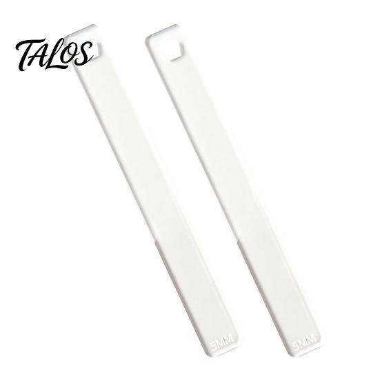 Acrylic Clay Depth Guide 1 Pair Polymer Guide, 2/3/4/5/6mm Pottery Rolling Pin DIY Tools Transparent Thickness Ruler for Rulers