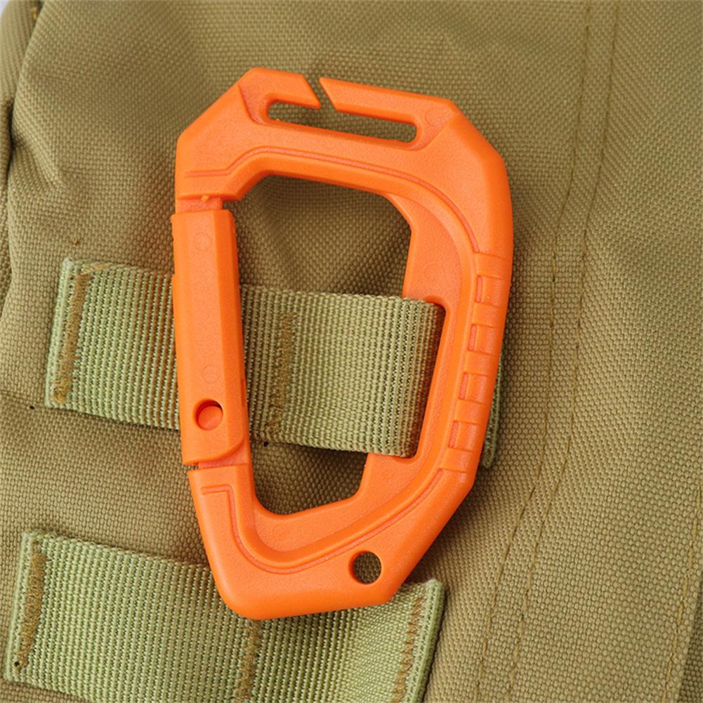 D-förmiger Karabiner Leichte POM-Kunststoff-Schnalle Rucksack Schlüsselanhänger Outdoor-Karabiner
