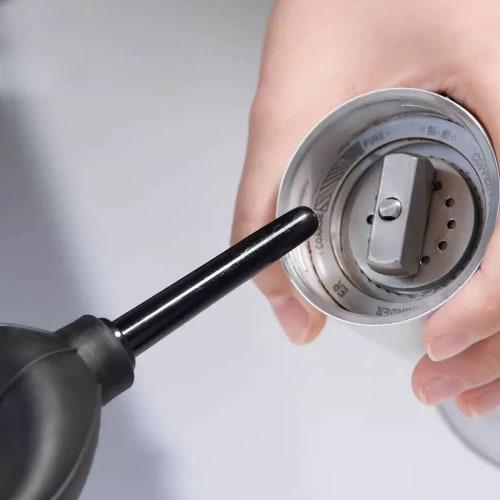 Zxllin Cleaning Brush Set for Coffee Machines, 2-Piece Synthetic Brush Set, Black