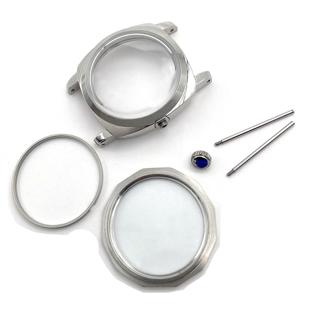 A95D-47Mm 316L Stainless Steel Polished Watch Case For Seagull ST3600 Movement Repair Parts Is Suitable For ETA 6497 6498