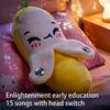 Musical Sensory Toy Soft Fruit Doll Plush Interactive Learning Toy with Sounds for Kids Educational Sensory Gift for Boys Girls