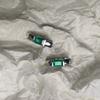 Серебряные серьги с натуральным агатом 1.023ct (2213390)