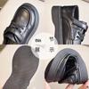 Children's Black British Style Leather Shoes - Suitable for Boys and Girls In Primary School, Perfect for Spring, Autumn, and All Seasons.