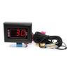 Mini Water Temperature Gauge with Sensor 0-120℃ Water Temp Meter+Sensor 1/8NPT Flashing Alarm for Petrol Diesel Car 12V 24V