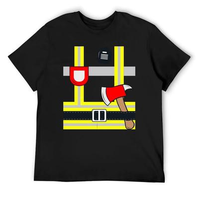 Fireman Firewoman Costume Firefighter Kids T-Shirt Man Clothes Baggy Shirts Personalized T-shirt Mens Plain T Shirts