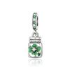 Spring 925 Silver Green Series Charm Bead For Woman Four Leaf Clover Turtle Avocado Fit Original Bracelet Making Pendant Jewelry