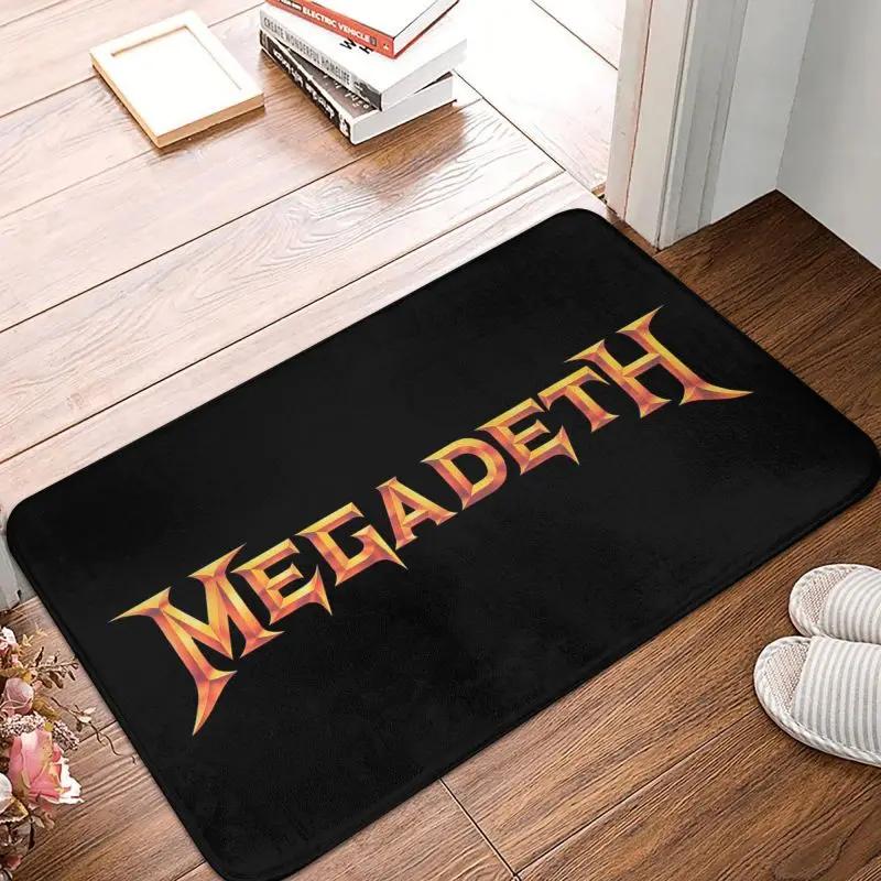Personalized Heavy Metal Rock Roll Music Megadeths Print Doormat Mat Anti-Slip Bathroom Kitchen Living Room Rug Carpet 40*60cm
