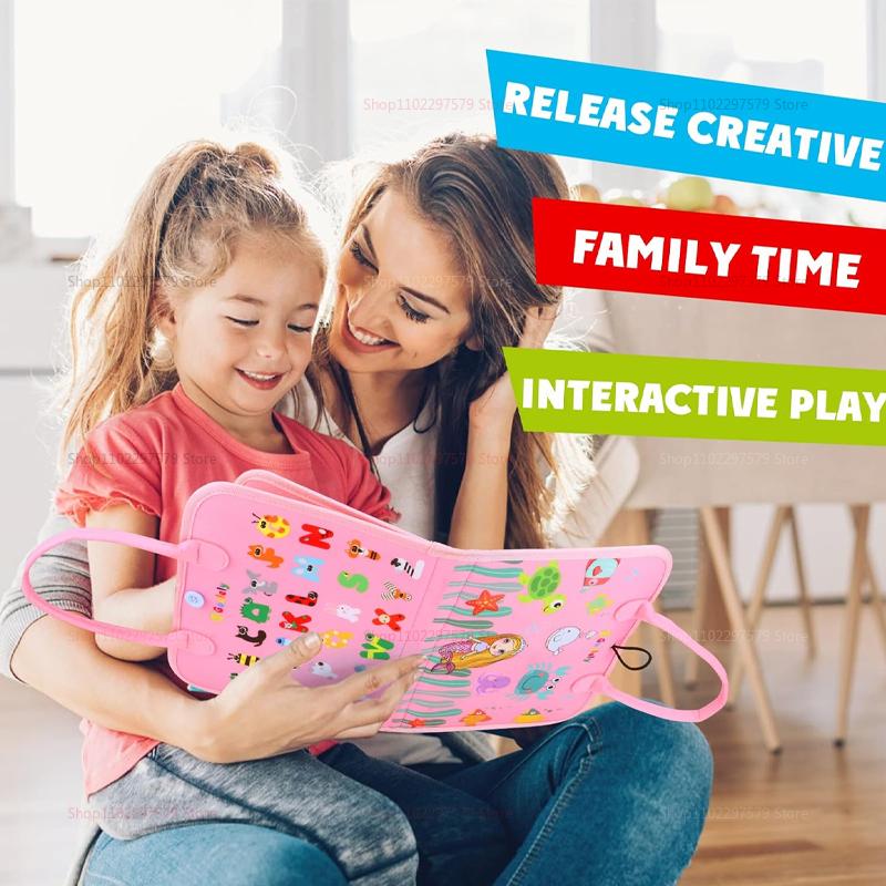 2025 New Montessori Toddler Busy Board Educational Activity for Basic Dress Motor Skills Sensory Baby Learning Toys for Travel