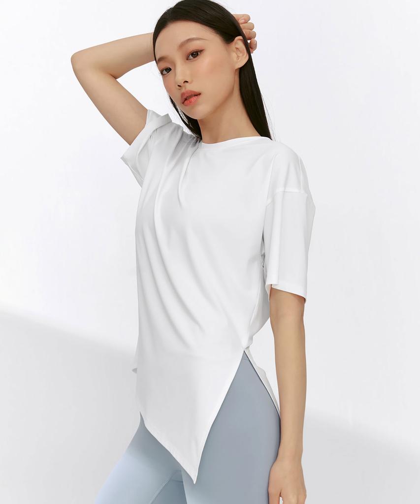 XEXYMIX Ice Feather Light 2.0 Asymmetrical Loose Fit Short Sleeve Xfk1Ts1003 (C Type)