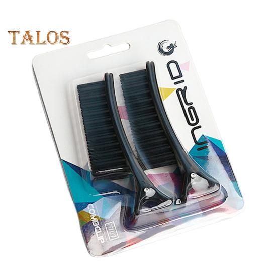 

2 шт. зажим для укладки волос, профессиональный нескользящий гребень для пробора без следов, зажим для волос с клювом утки, домашний салон, женская стрижка волос чёрный