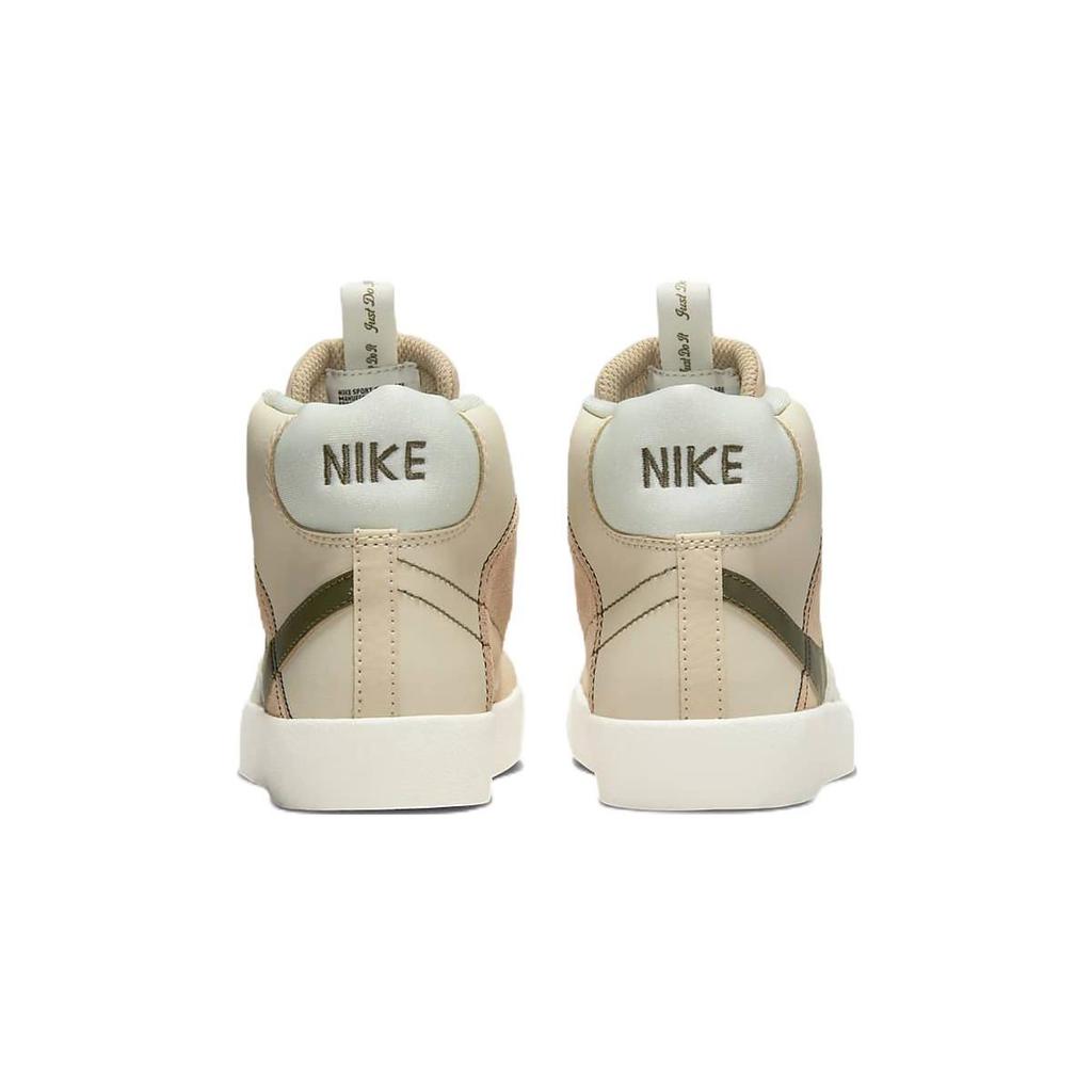 Nike Blazer Mid 77 SE PS Dance - Sanddrift Medium Olive Dětské tenisky Hnědá Světle stříbrná Phantom DQ0370-100