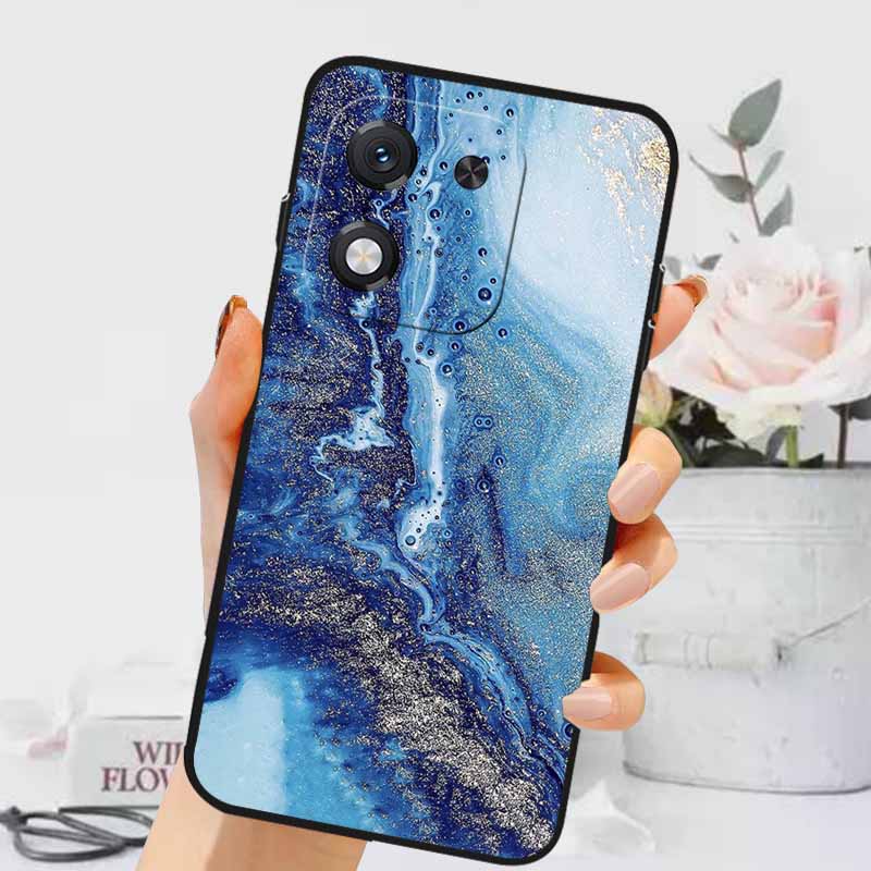 For Honor X70i 5G Case Luxury Marble Silicone Soft Phone Covers for Honor X70i 5G Protective TPU Back Shells ABR-AN00 Coque Capa