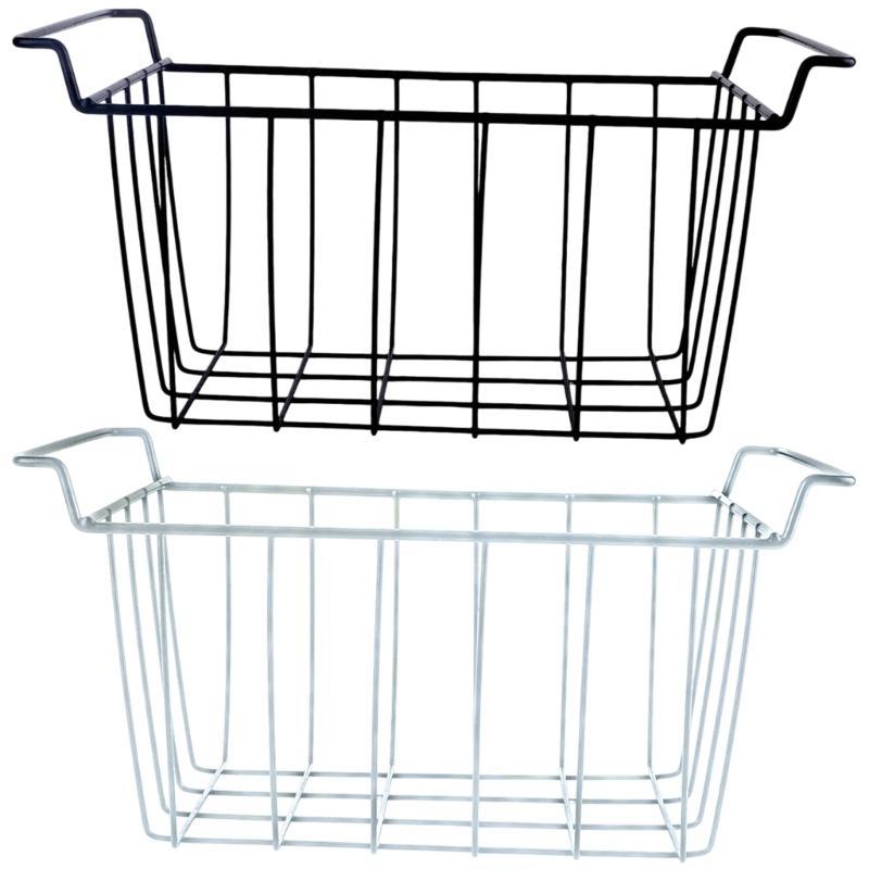 Metal Grids Refrigerator Baskets Corrosion Resistant Kitchen Organization Tool