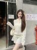 Korean Lace Ruffle Hooded Sweatshirt Dress - Sheer Long Sleeve, Spring 2026