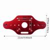 Slotted Bottom Plate Wood Router Base Rust Resistant Long Lasting Milling Mounting Plate Compact Guide Bakelite Material