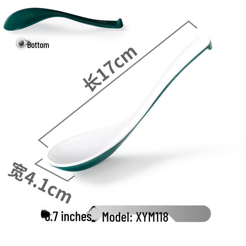 Xiangyuanmei Colorful Melamine Soup Spoon - Restaurant & Hotel Stirring Spoon, Imitation Porcelain, Plastic, for Hot Pot