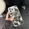 Full screen US dollar Apple 17Promax mobile phone case iPhone16Pro new 15 Europe, America 13 wealth colored silver hard