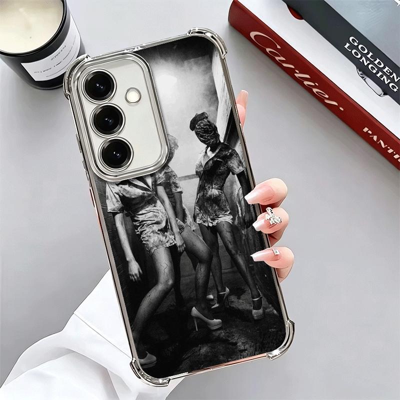 

Silent Hill Horror Theme Plating Phone Case For Samsung A17 A07 A37 A57 A16 A56 A15 A55 A14 A54 A13 A53 A26 A36 A25 A35 A24 A34 Samsung A15