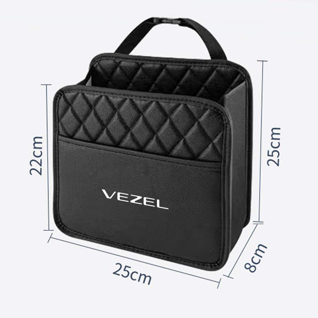VEZEL Vezel Car Storage Bag, Made of Premium Leather, Multi-Storage Pouch, Stylish Design, Durable,