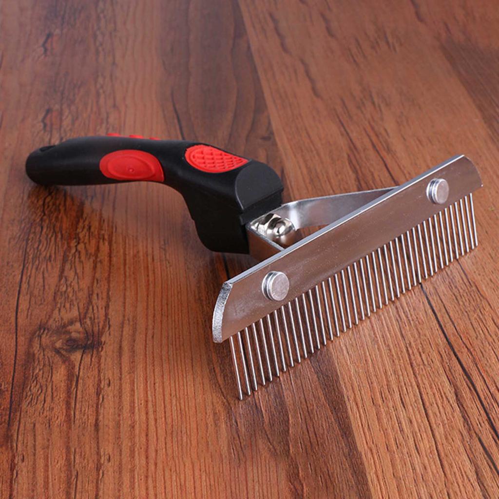 Buy Dematting Comb with Stainless Steel Rounded Teeth Professional Pet ...