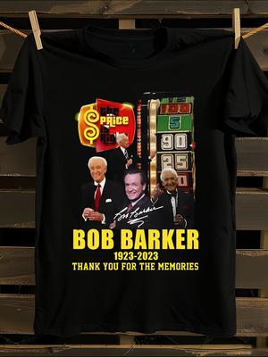 Vintage The Price Is Right Bob Barker 1923 T-Shirt Mens Tshirt Womens Tshirts with Letters Print Short Sleeves T-Shirt Casual Street Tee Shirt Top