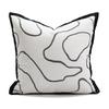 Nordic Simple Black and White Pillow Case Living Room Sofa Pillow Model Room Hotel B&B Home Cushion