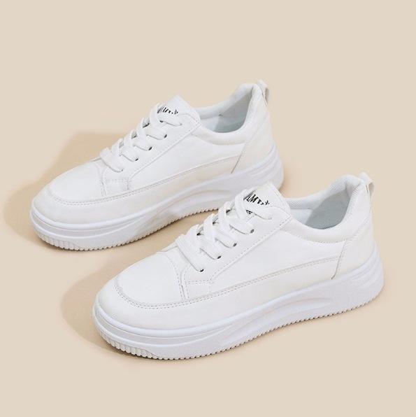 

Наступая на дерьмо, ощущение белых туфель, женские 2025 новые весна и лето универсальные взрывные модные повседневные спортивные кеды на платформе 35 белый