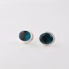 Apatite Gemstone 925 Sterling Silver Jewelry Handmade Earrings Stud 0.5" For Her EE-178-6