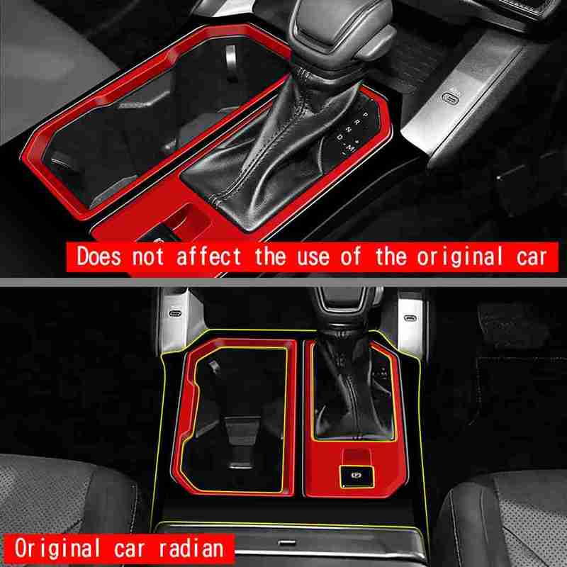 Car Interior Accessories For Toyota RAV4 2026 RHD Gear Shift Panel Frame Trim Sticker Car Gear Shift Panel Black  Red