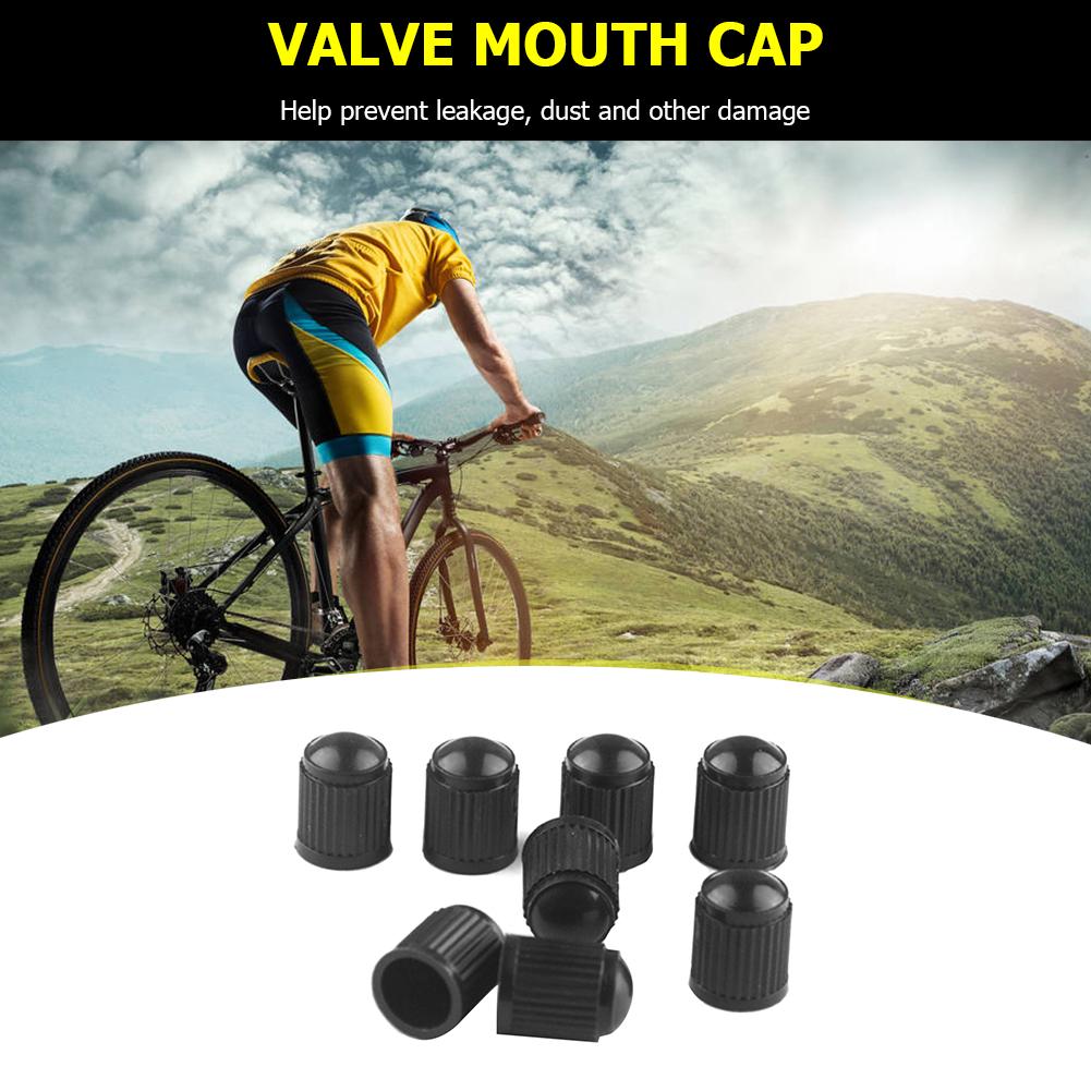 10pcs Tire Valve Cover Plastic Valve Stem Dust Outdoor Car Bicycle Anti-resistance Repairing Elements Cover with Seal Ring