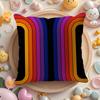 Orange Rainbow Personalized Decoration Series Pillow Case Sofa Living Room Bedroom Headboard Backrest Cushion Square Cushion