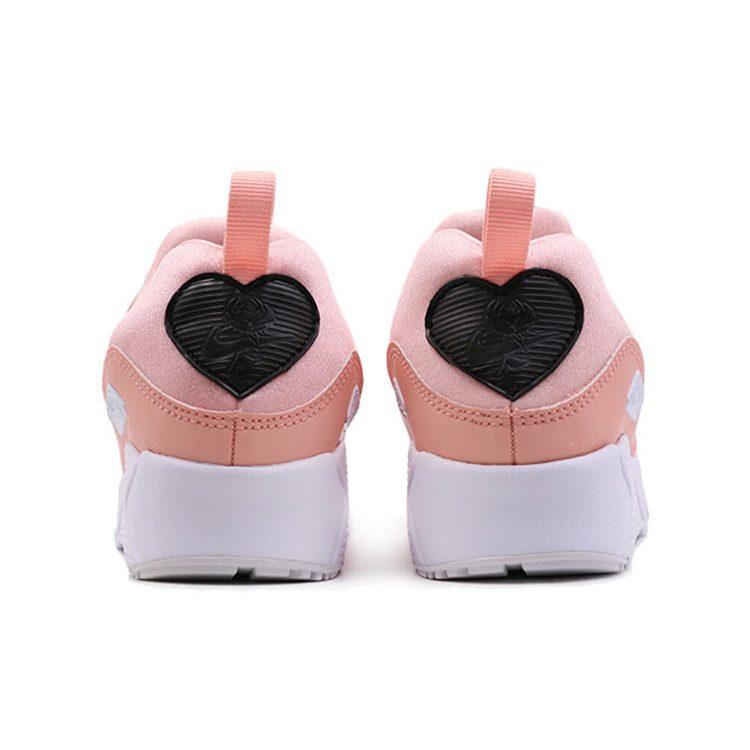 Nike Air Max Tiny 90 Cushioning Low Top Running Shoes Coral Red Children Aged 3 7 Years Old AV3194-600