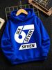 Abstract Geometric Text Monochrome Autumn And Winter Boys Winter Fashion Casual Hoodie Fashion Sports Print Sports Outdoor