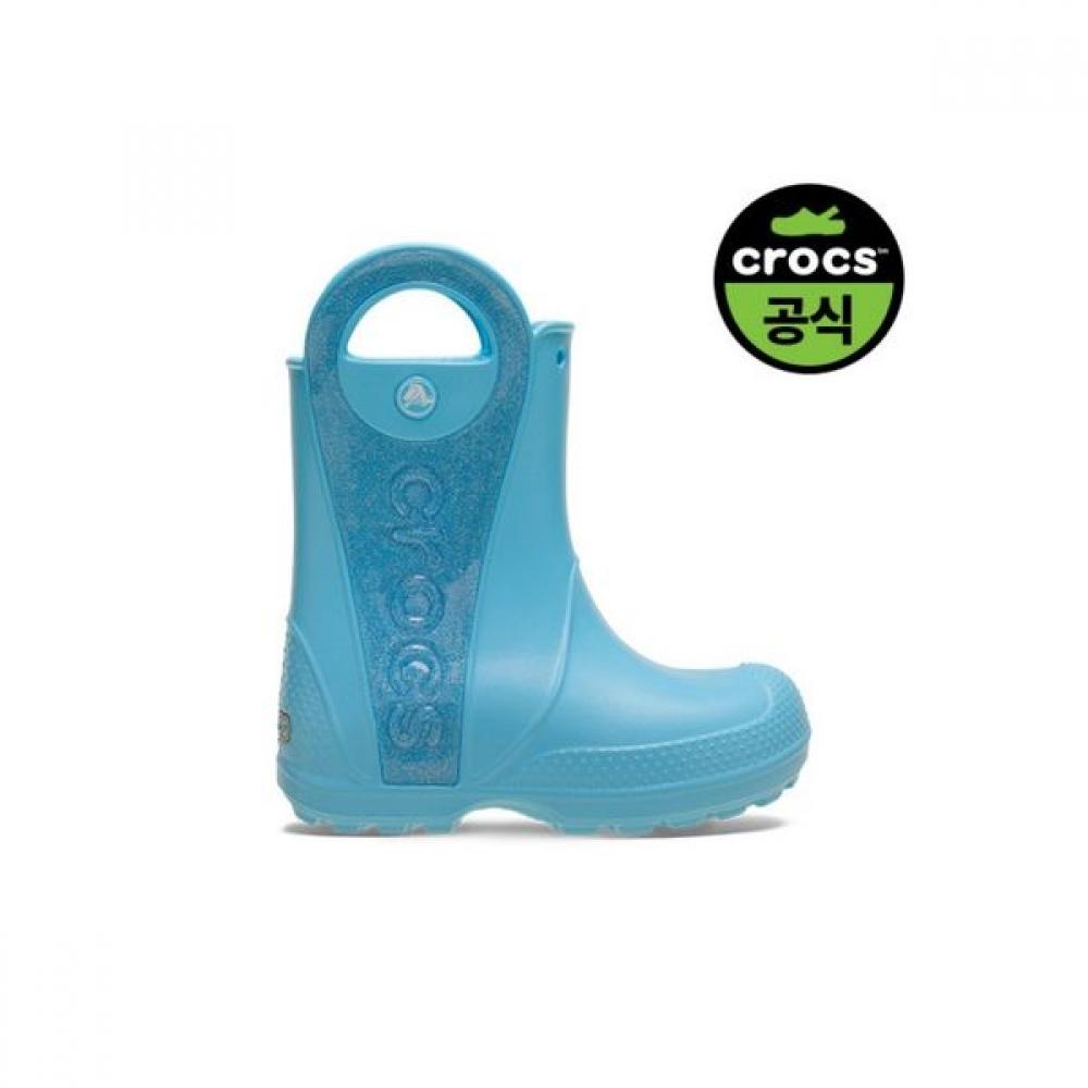 [Crocs] Crocs Official Kids Handle It Rain Boot glItter Mist Tg  25skbt211272 