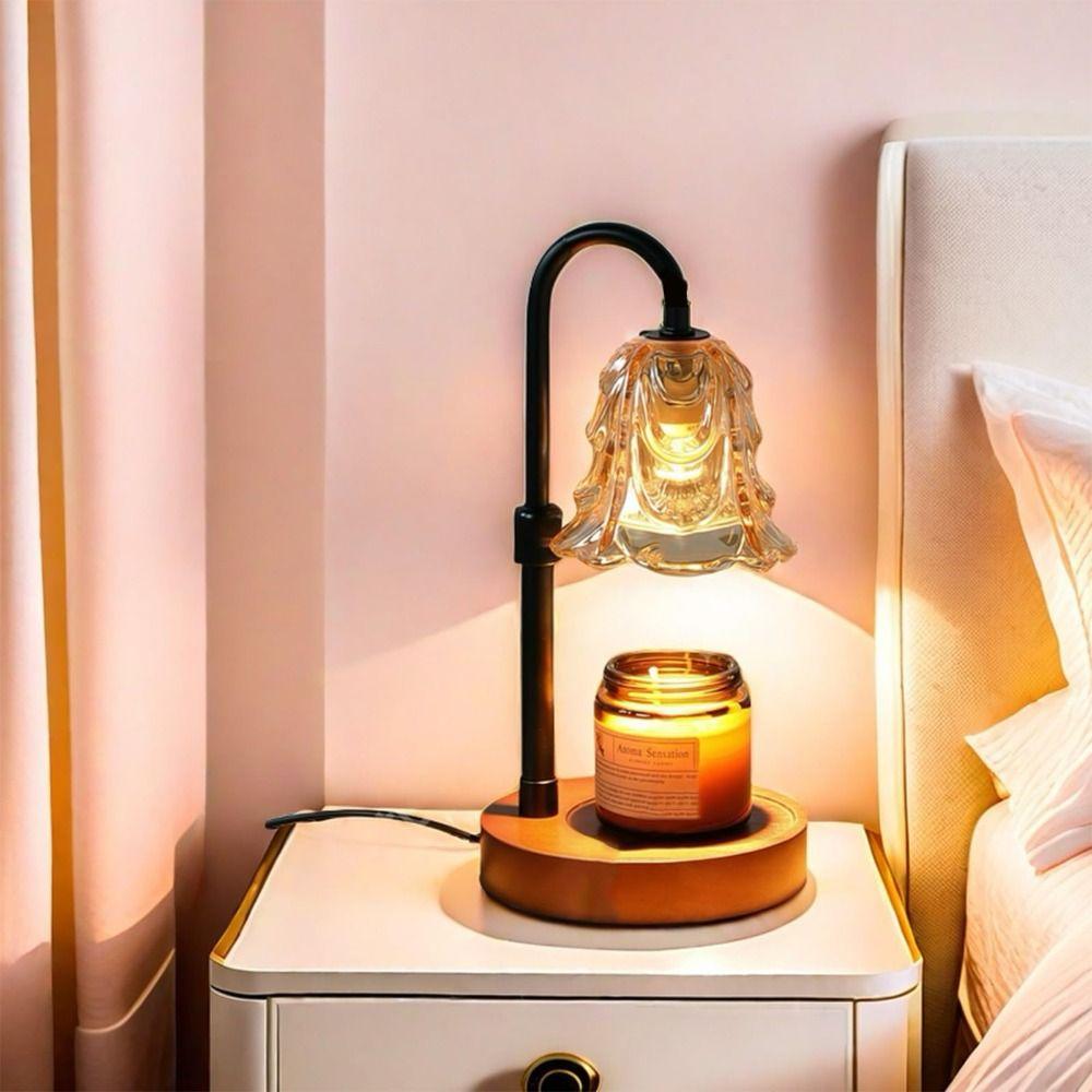 Scalda Cera Elettrico Antiriflesso con Timer e Dimmer Scalda Cera per Sciogliere Candele Profumate