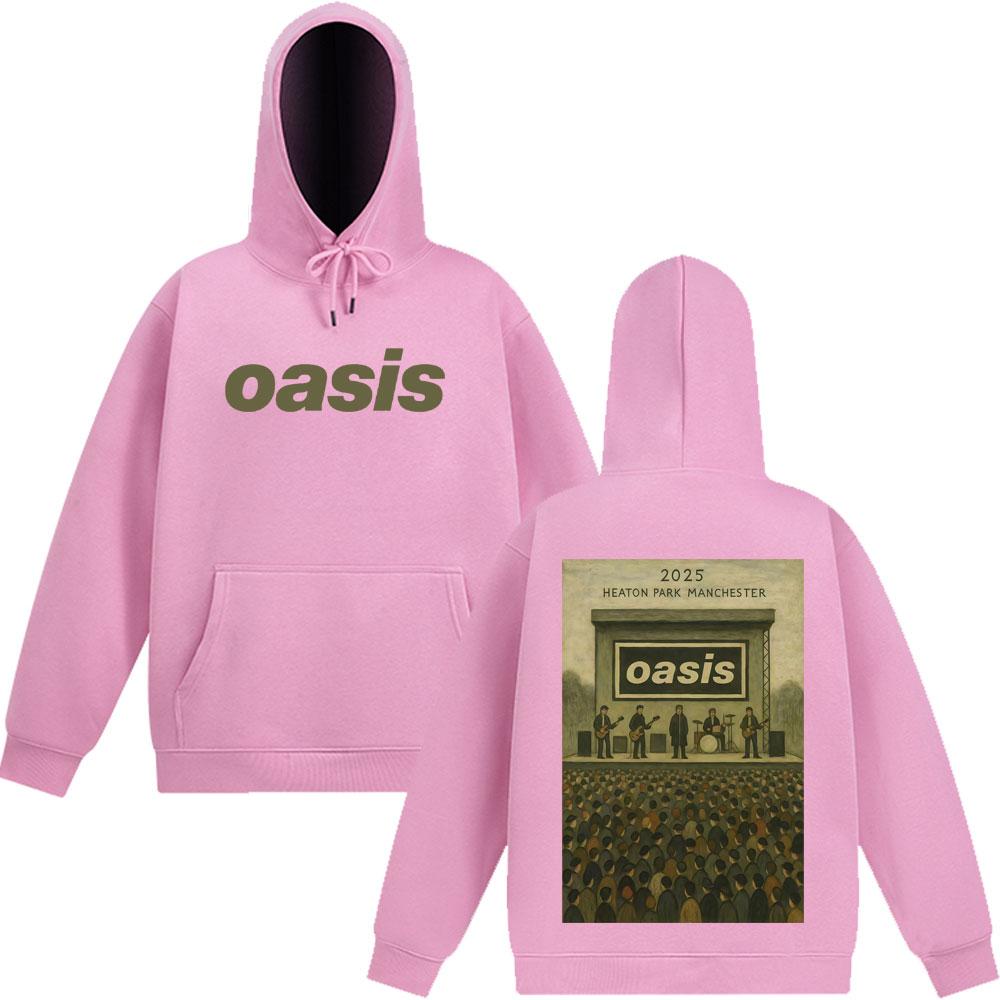 Oasis At Heaton Park Vintage Graphic Hoodies Men Women Sportswear Winter Oversized Fleece Harajuku Casual Pullover
