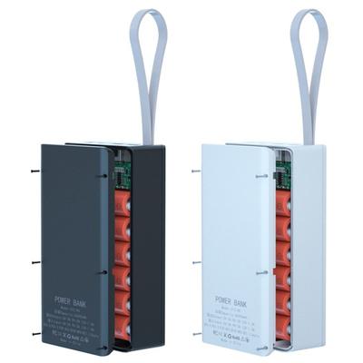Widely Compatible Solderless Portable Charger Case High-quality 12x18650 QC PD