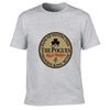Summer Comfortable Men's THE POGUES Irish Bar Rock Band Pattern Casual Round Neck T-shirt Clover Badge