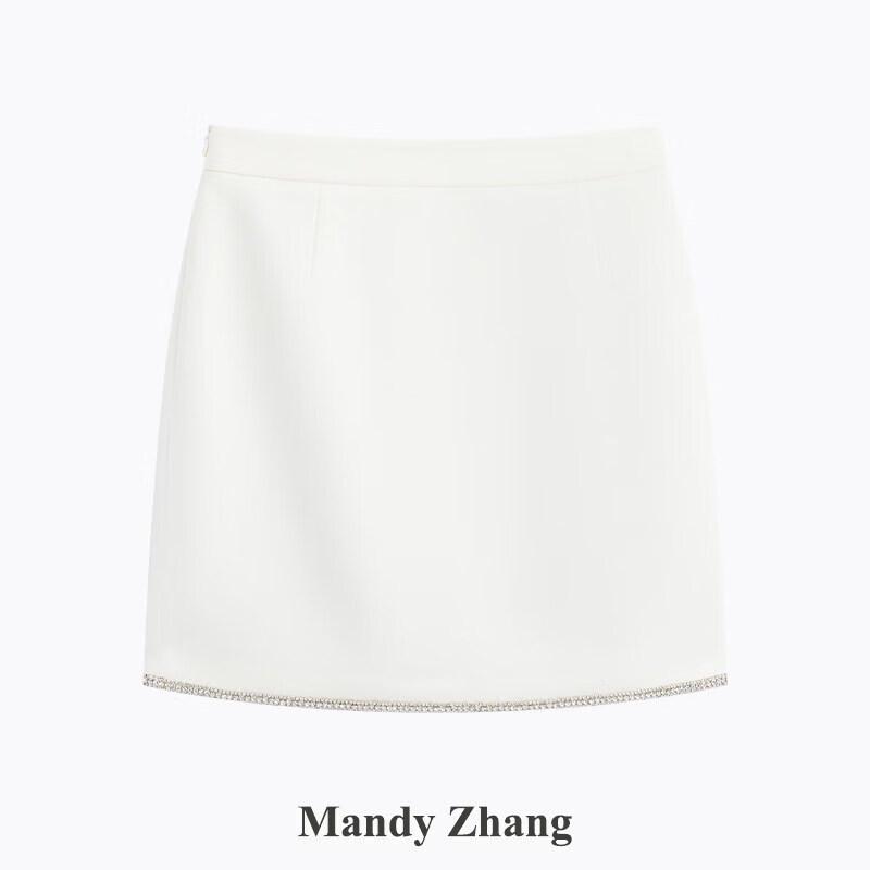 Mandy Zhang French Style Color Block Bow Two-Piece Set