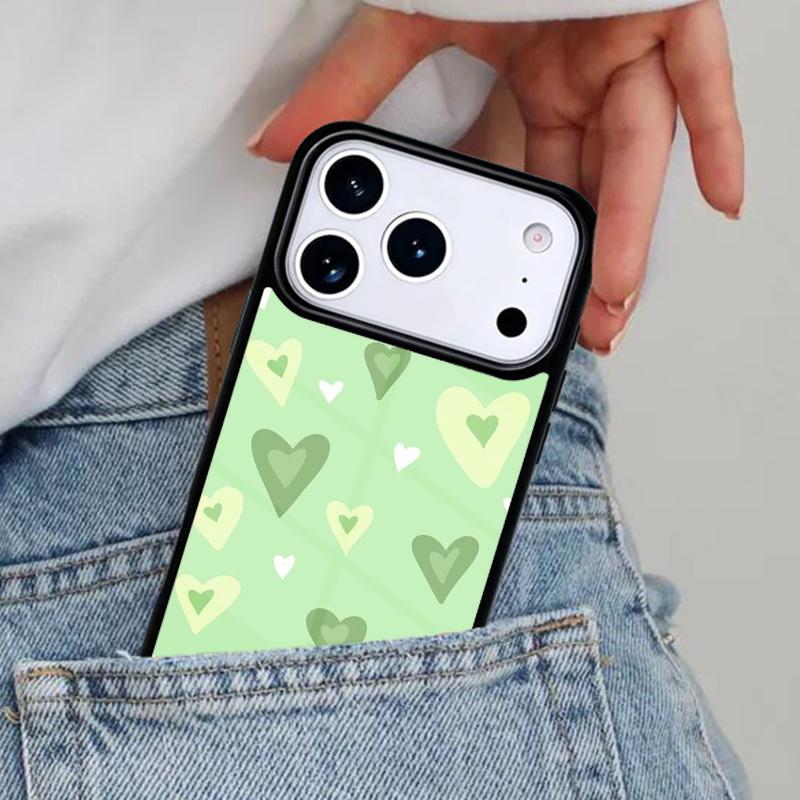 green aesthetic Phone Case for iPhone 16e 15 14 13 12 17 Pro Max Plus Air 17pro Cover Coque