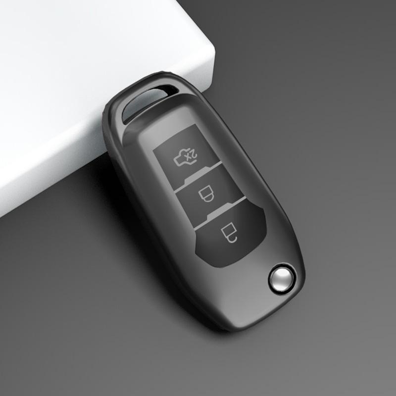 

For Ford Focus 3 4 St Mondeo 5 Mk5 Mustang F-150 Explorer Edge Fiesta Kuga Mk3 4 Tpu Car Remote Key Case Cover Holder