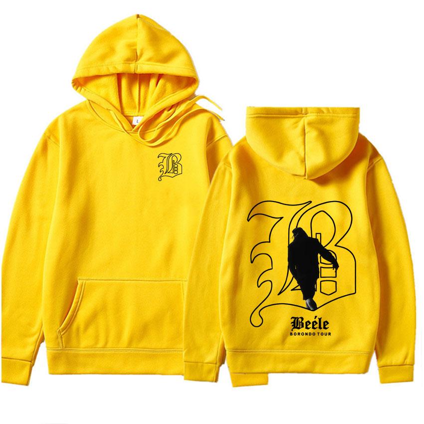 Rapper Beele Borondo Punk Sweatshirt Mens Fashion Hip Hop Casual High-quality Hoodie Men's Aesthetic Comfortable Sweatshirt
