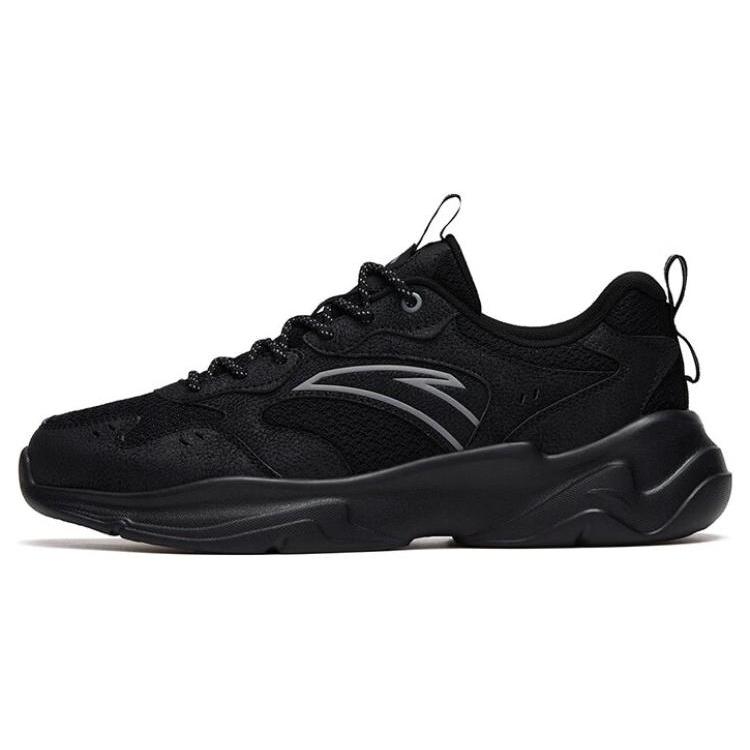 New Anta Cushioned Anti Slip And Wear Resistant Lightweight Low Top Sports Casual Shoes Black 912518852-3
