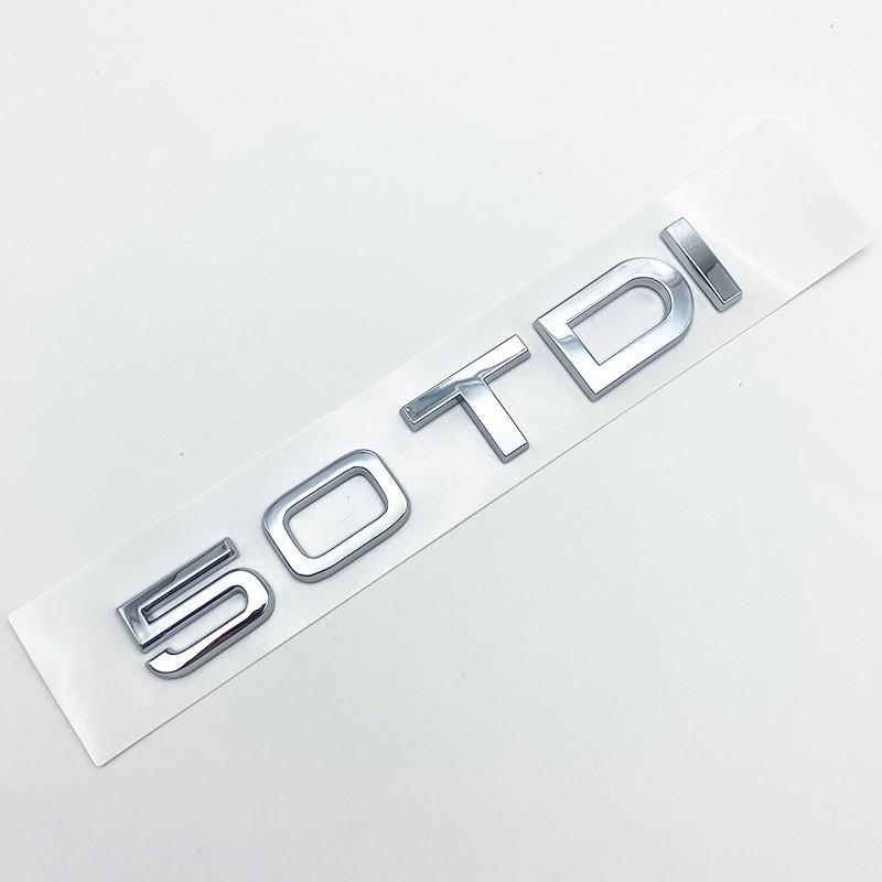 3D ABS Letters 2.0TDI 2.5TDI 3.0TDI 35TDI 40TDI 45TDI 50TDI Emblem for Audi A1 A3 A4 A5 A6 A7 A8 Q2 Q3 Q5 Q7 Car Trunk Sticker